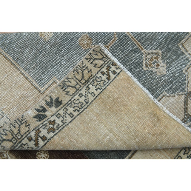 Textile 1970s Vintage Handmade Wool Cotton Turkish Beige Area Rug For Sale - Image 7 of 11