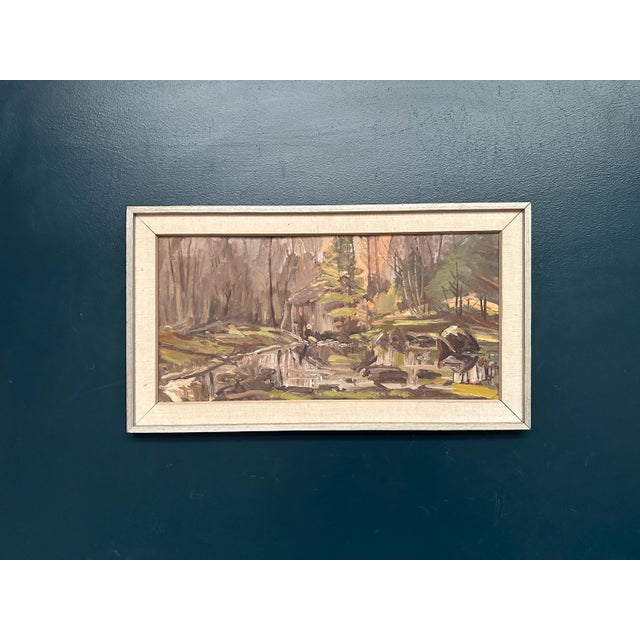 1960s Gunnar Svensson, Sawmill, Apelnäs Roasjö, 1962, Oil Painting on Panel, Framed For Sale - Image 5 of 13