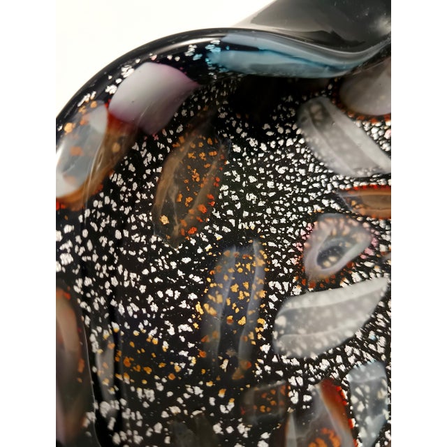 Black Murano Glass Tutti Frutti Ashtray attributed to Avem, 1960s For Sale - Image 14 of 15