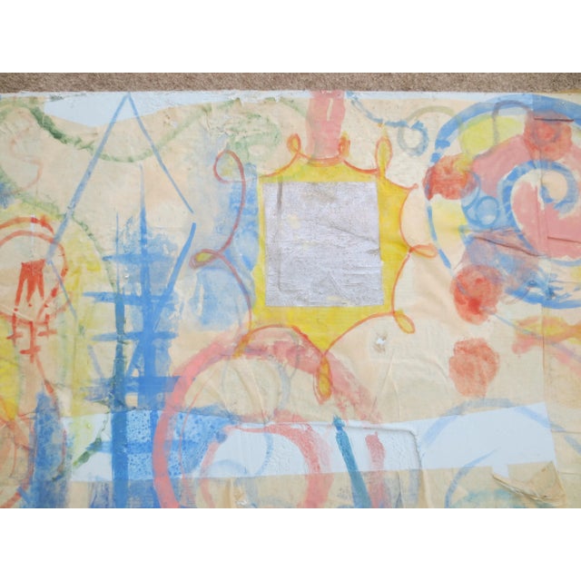 Collage of Mid-Century Modernist Painting For Sale - Image 10 of 10