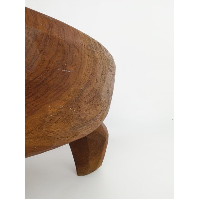 Large Tribal African Coffe Table in Carved Wood with Legs For Sale - Image 13 of 18