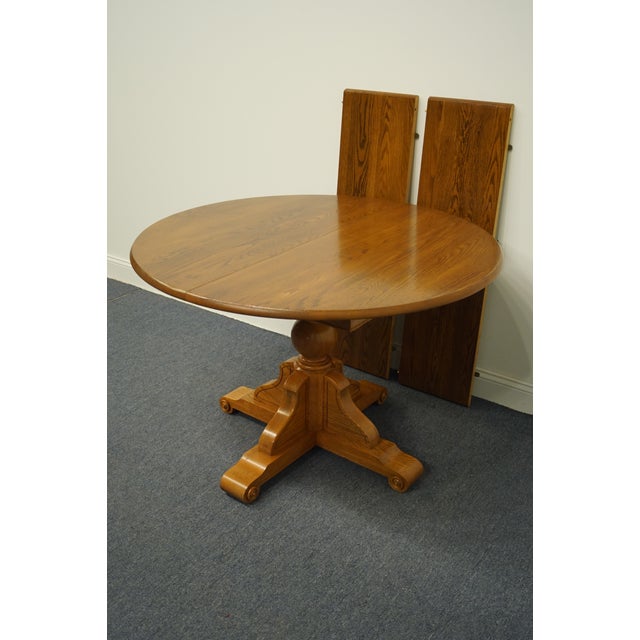 Pennsylvania House Solid Oak Country French 68" Pedestal Dining Table