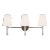 Chapman & Myers by Visual Comfort Studio Hanover 3-Light Bath Vanity Sconce in Polished Nickel For Sale