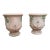Bacchus Et Fauna Large Antiqued Anduze Planters With Fleur De Lys Decor For Sale
