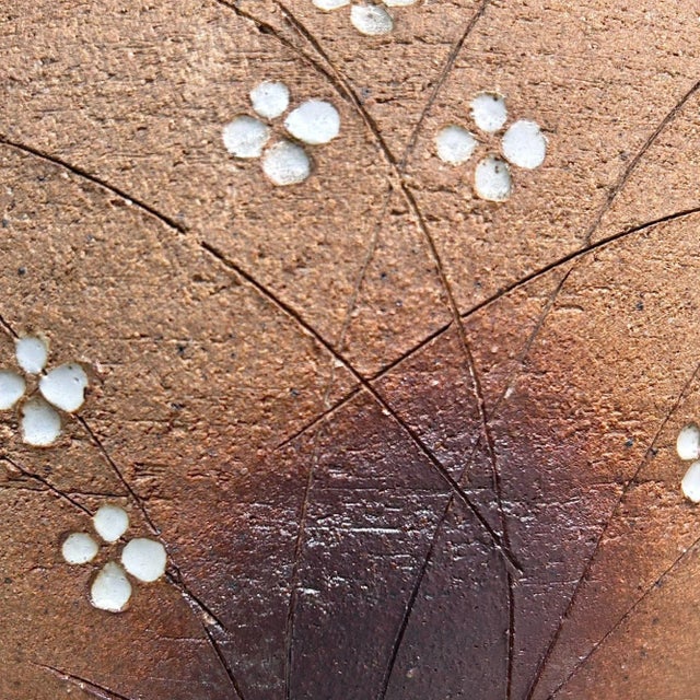 Shigaraki Ikebana Flower Vase by Meizan, 1970s For Sale - Image 4 of 11