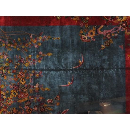 Art Deco Antique Art Deco Chinese , 8'9" X 11'4" For Sale - Image 3 of 9