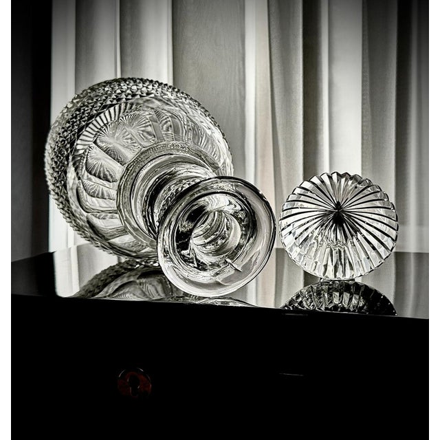 Vintage French Cut Crystal Magnum Decanter, 1930 For Sale - Image 15 of 18