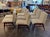 These Mid Century Modern Italian Art Deco Style Chairs are a sleek and elegant addition to any living space. With a white...