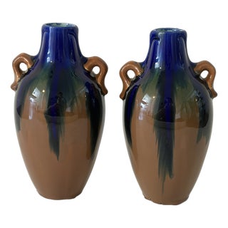 Ceramic Vases by Orchies, France, 1920s, Set of 2 For Sale