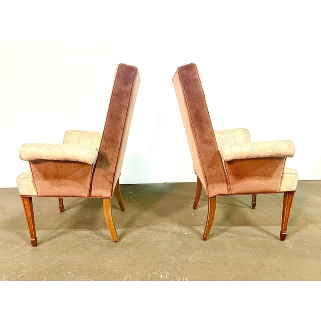 Pair of 1950's Fireside Chairs Attributed to Lorin Jackson Grosfeld House For Sale - Image 4 of 13