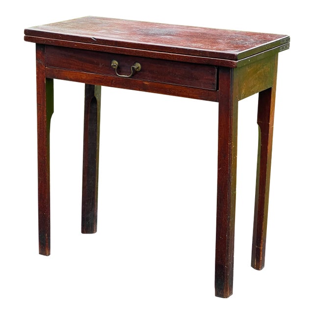 Antique Chippendale George III Mahogany Game Table C. 1760 For Sale