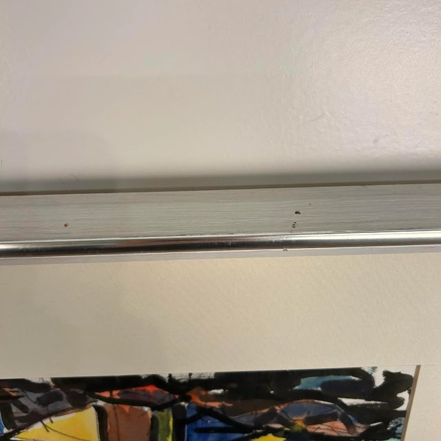 Abstract Cityscape Watercolor Framed Painting by Kenneth Marcus Hugh For Sale - Image 11 of 12