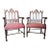 Vintage English Gothic Revival Armchairs- a Pair For Sale