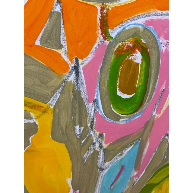 Modern Pink Abstract Expressionist Painting by Kammy For Sale - Image 4 of 8