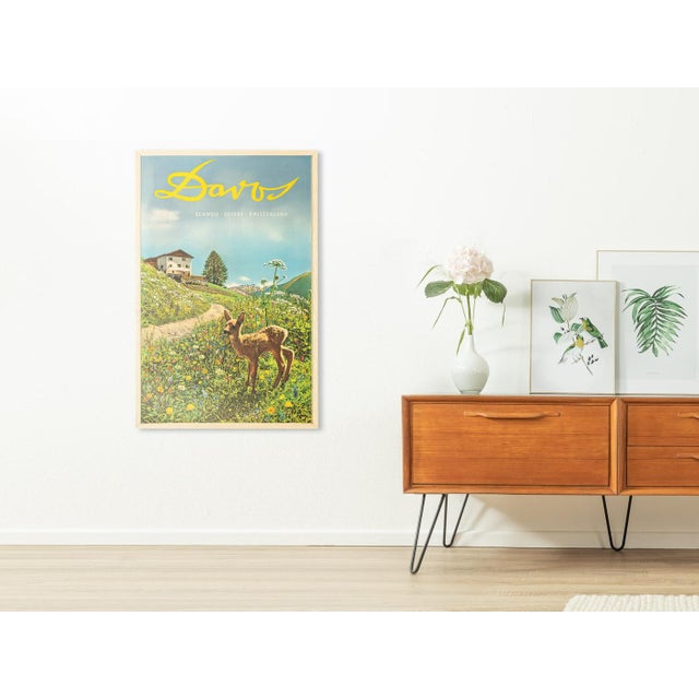 Davos Poster by Emil Meerkämper, 1935 For Sale - Image 3 of 14