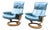 Stressless Leather Armchairs by Ekornes, Norway, 1980, Set of 2 For Sale