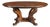 Italian Round Walnut Dining Table With Lazy Susan For Sale