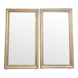 Pair of Rectangular Silver Louis Philippe Mirrors For Sale