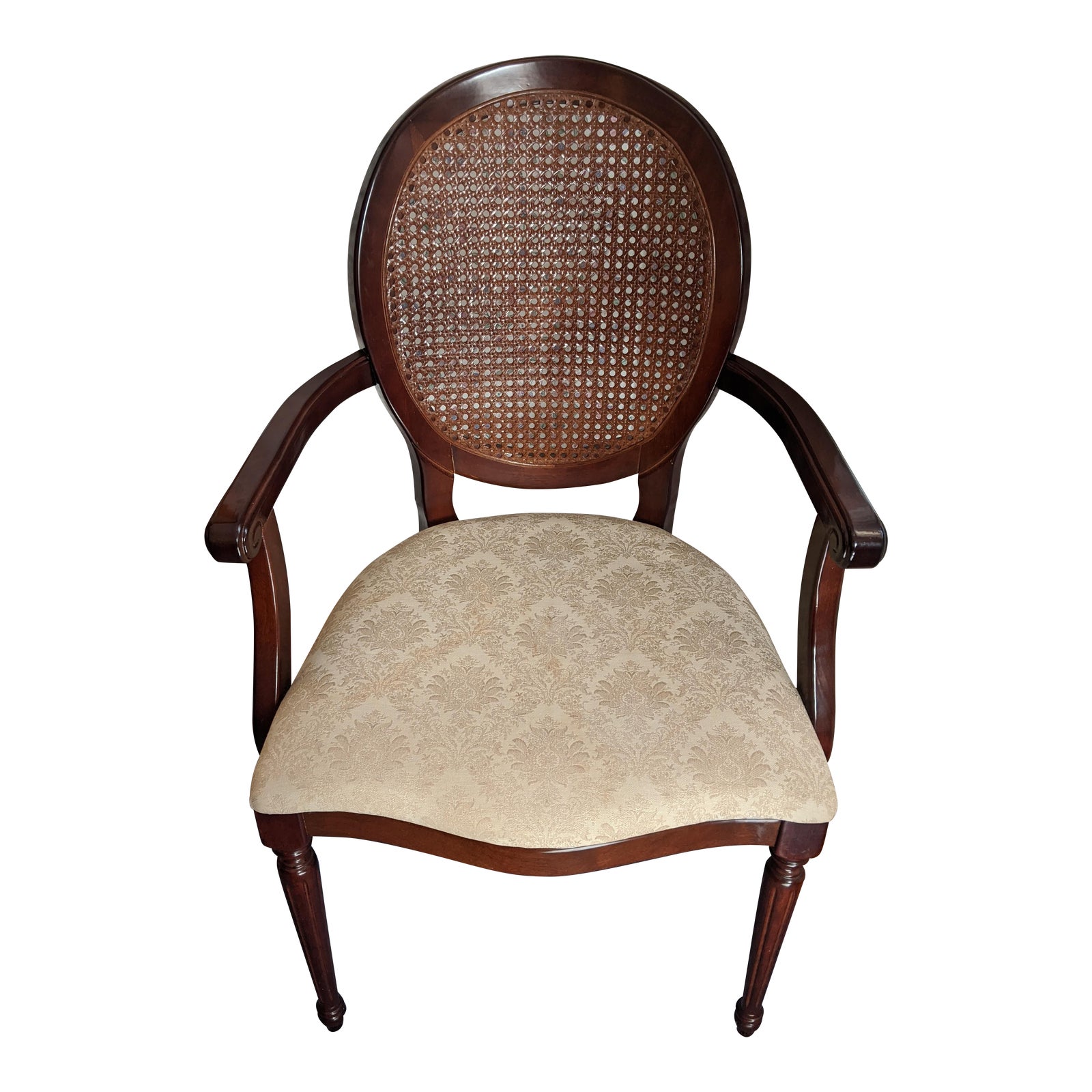 Bombay Company Mahogany Colored Accent Chair Chairish