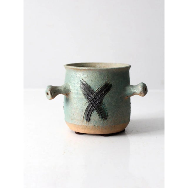 Late 20th Century Vintage Studio Pottery Vase For Sale - Image 5 of 11