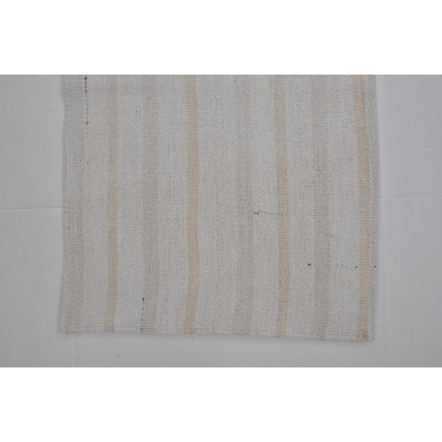 1950s Vintage Stripe Hemp Runner For Sale - Image 5 of 10