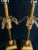 Wood Pair of MidCentury Chinese Gold Tole Palm Tree Table Lamps For Sale - Image 7 of 9