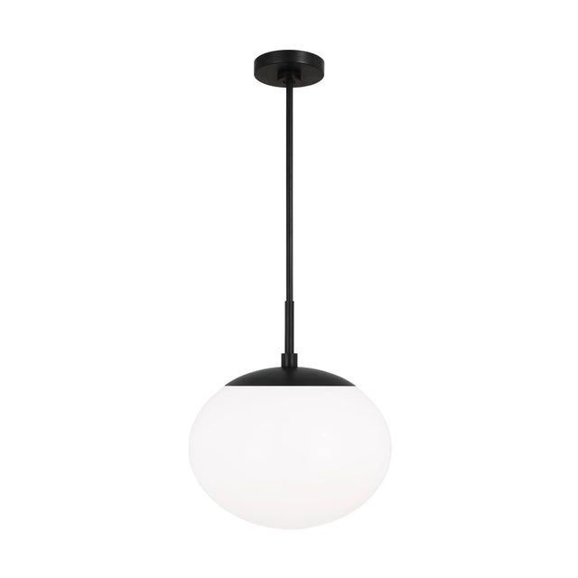 2020s ED Ellen DeGeneres by Visual Comfort Studio Lune Pendant, Aged Iron For Sale - Image 5 of 5