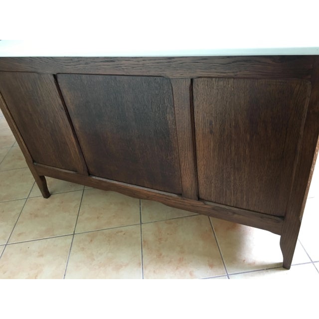 Wood Oak Desk, 1970s For Sale - Image 7 of 13