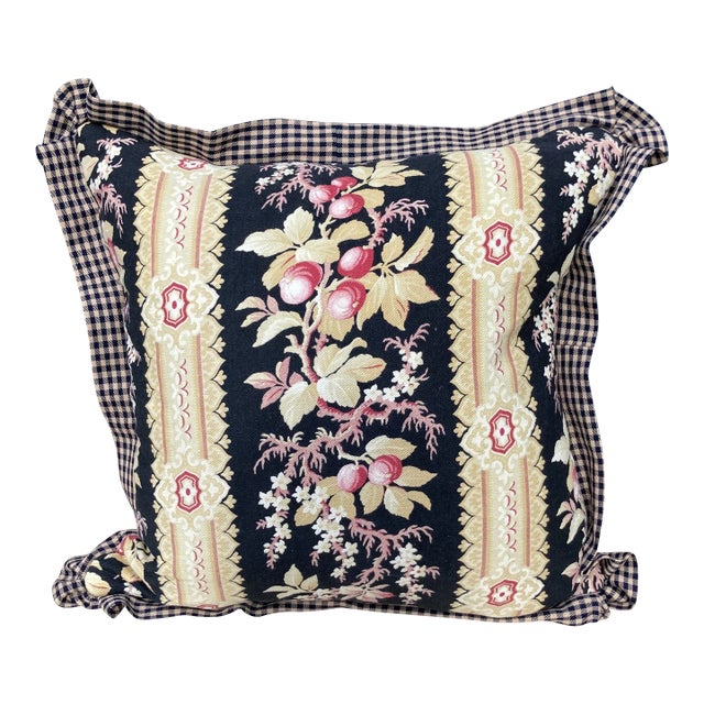Antique French Fabric Pillow For Sale