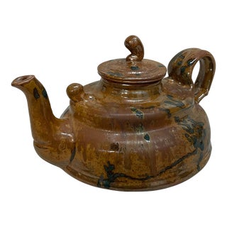 1960s Plum Tree Pottery Tea Pot For Sale