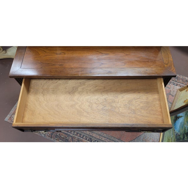 Wood Fine 1950s Continental Desk For Sale - Image 7 of 9