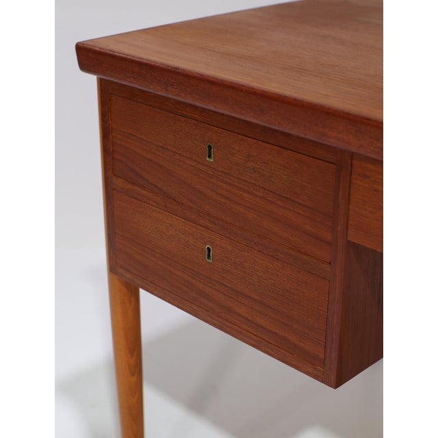 Vintage Danish Freestanding Desk in Teak, 1960s For Sale - Image 9 of 16
