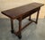 20th Century Spanish Console Fold Out Farm Table With Wood Stretcher For Sale - Image 4 of 14