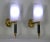 Mid 20th Century Maison Arlus Black & Brass Sconces, France Mid 20th Century - a Pair For Sale - Image 5 of 6