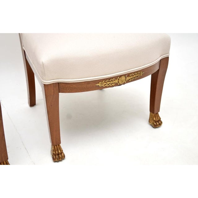 Antique Neo-Classical Swedish Side Chairs, 1890s, Set of 2 For Sale - Image 6 of 9