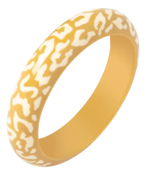 Miriam Salat Jungle backlit Resin Slip On 70s style Bangle