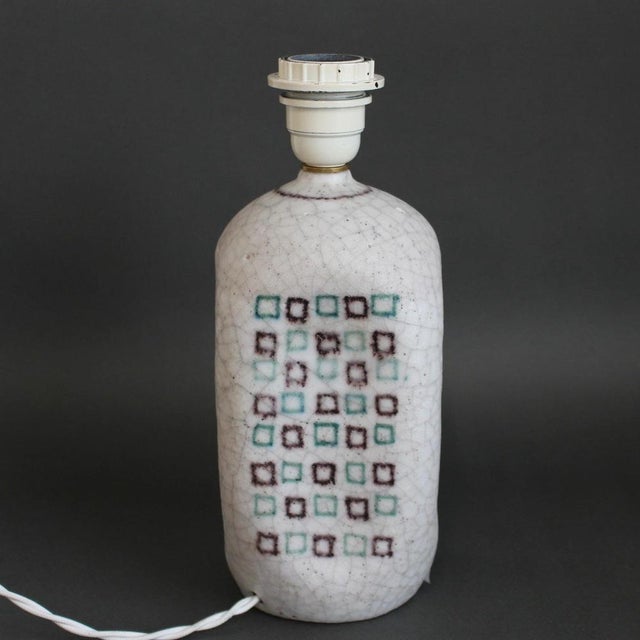 Ceramic Vintage Italian Decorative Table Lamp by Guido Gambone, 1950s For Sale - Image 7 of 18