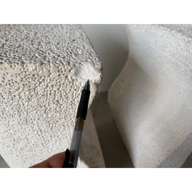 Vintage Postmodern Sculptural Composite Stone Dining Table Bases For Sale - Image 12 of 12