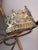 Vintage Art Deco Gilted Metal “Sleeping Beauty” Floral Mirror in the Style of Claude Lalanne For Sale - Image 9 of 9