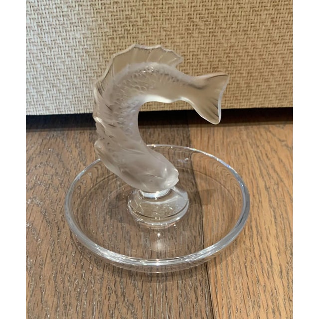 Late 20th Century Lalique Dolphin Catch All | Chairish