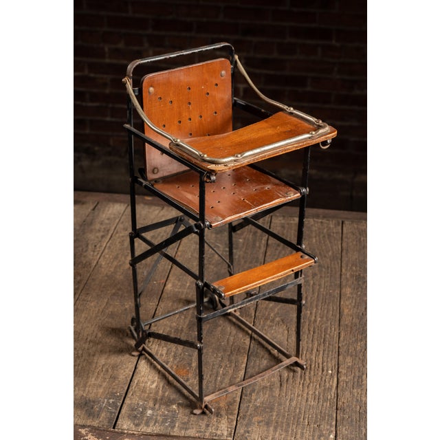 Early 20th Century Early 20th Century Salesman Sample Collapsible High Chair For Sale - Image 5 of 12