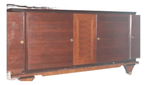 1940's Grand French Art Deco Palisander Buffet/ Sideboard/ Credenza
