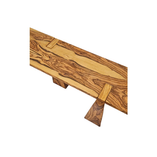 Mid-Century Console Table in Wood For Sale - Image 6 of 9