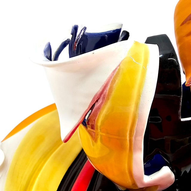 Neil Williams 1990 California Postmodern Deconstructed Ceramic Vessel Sculpture For Sale - Image 12 of 15
