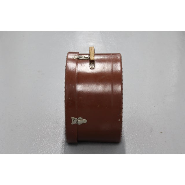 Round Brown Hat Box, 1890s For Sale - Image 18 of 18