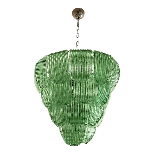 Elegant Contemporary Diamanted Petals Murano Glass Chandelier by Simoeng For Sale