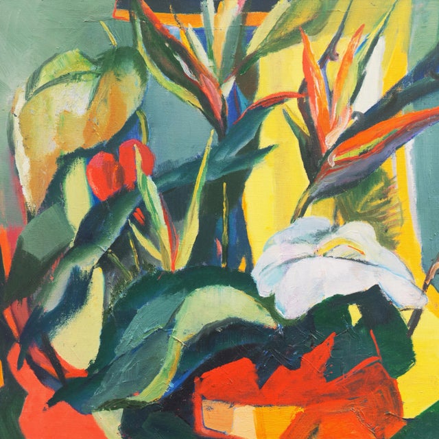 Textile 'Birds of Paradise, Hawaii' by Ethelyn Cobb, 1962, Mid-Century, New York Woman Artist, Woodstock, Art Students League For Sale - Image 7 of 10