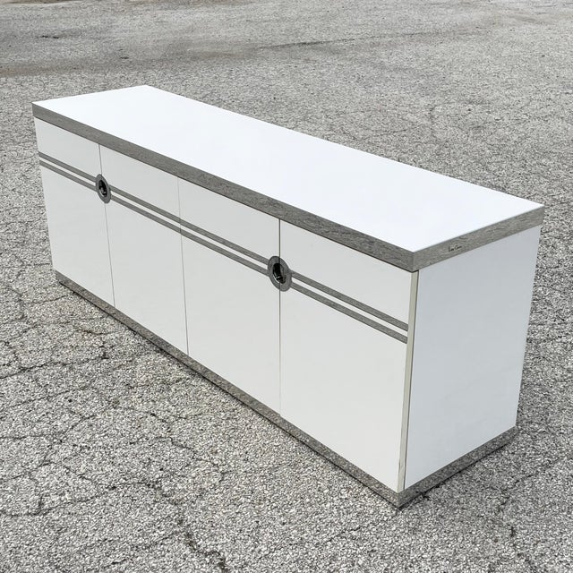 Dillingham Manufacturing Company Pierre Cardin Long Dresser / Cabinet For Sale - Image 4 of 6