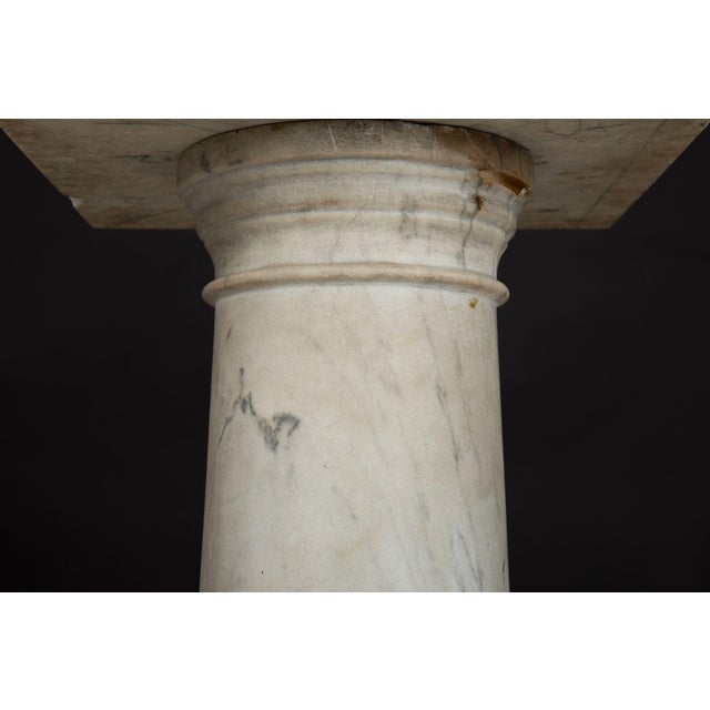 Italian Grand Tour Antique Marble Column Pedestal, Late 19th Century For Sale - Image 18 of 18
