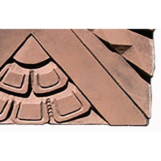 1930s Art Deco Terra Cotta Façade Block For Sale - Image 5 of 6